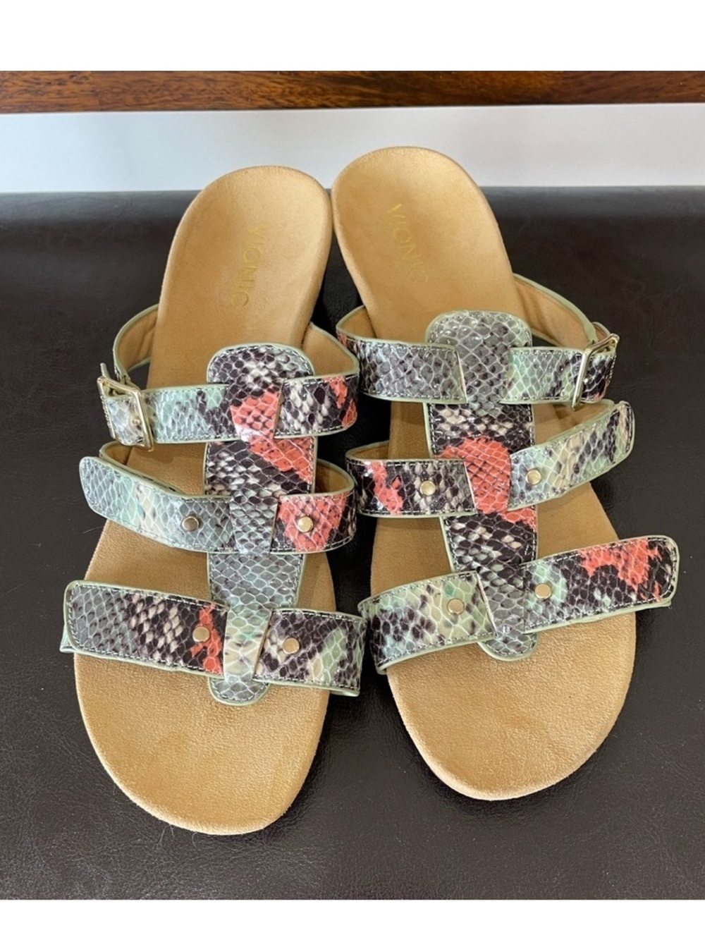 Vionic sandals snake skin pattern - Picture 2 of 4